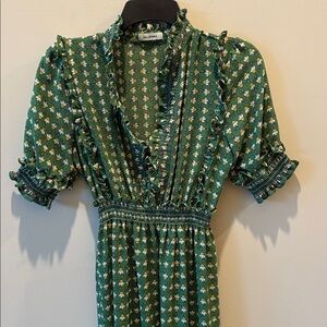 Max Studio Green Floral Dress